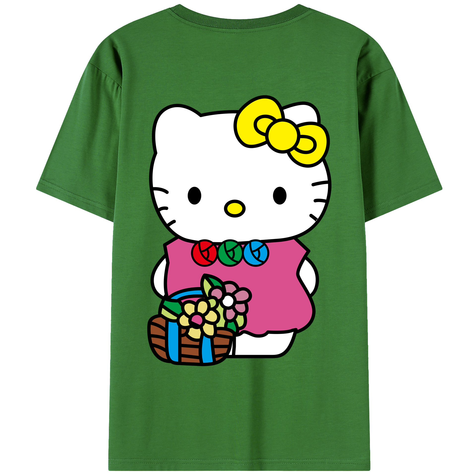 （画像用） Hello Kitty ハローキティ レディース半袖Tシャツ(バックプリント)